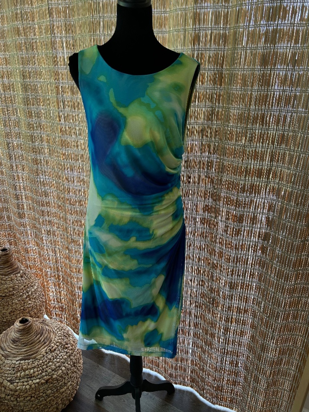 Calvin Klein Ladies Ruched Sleeveless Dress